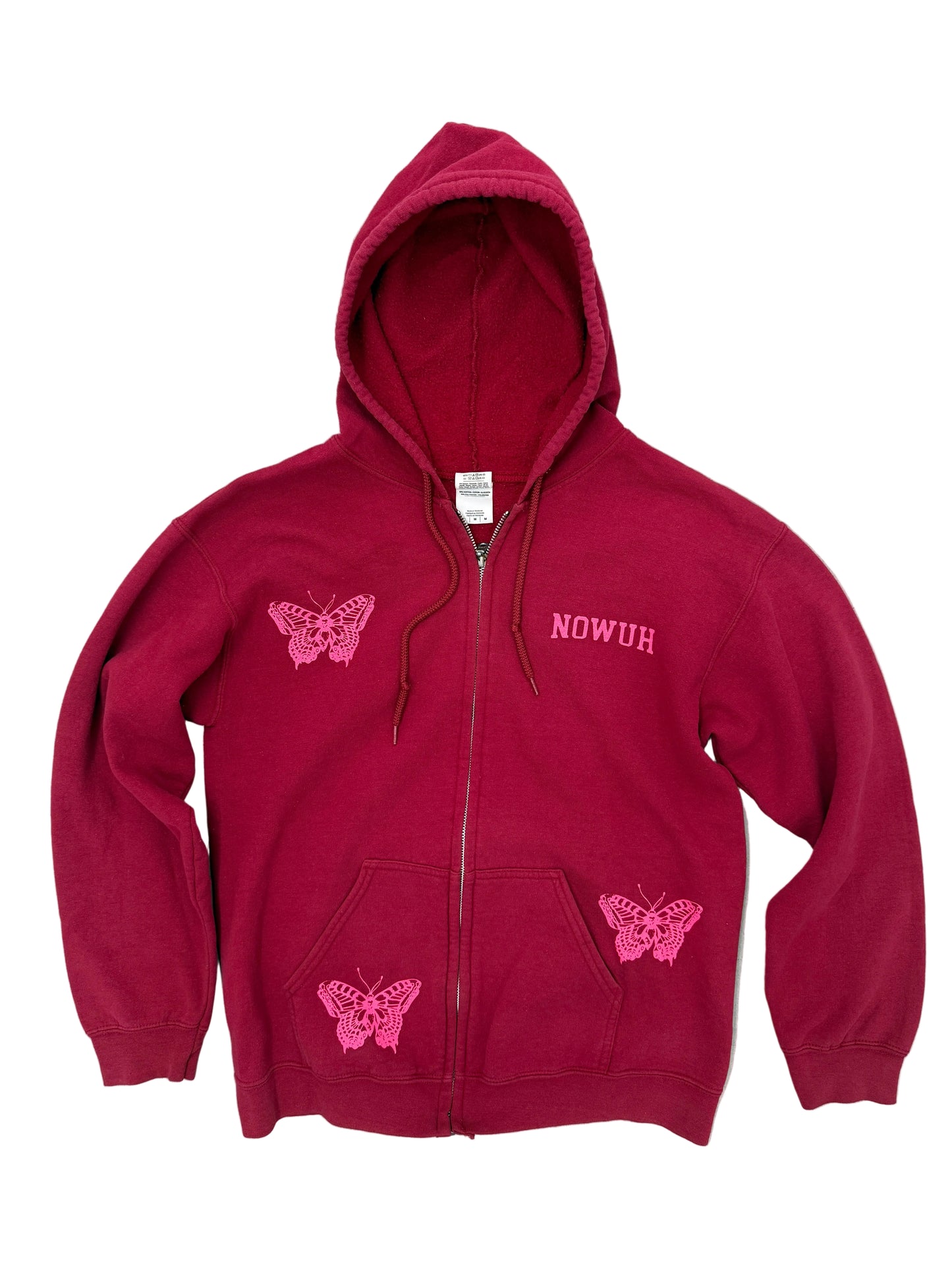 Nowuh Butterfly Zip Up Hoodie