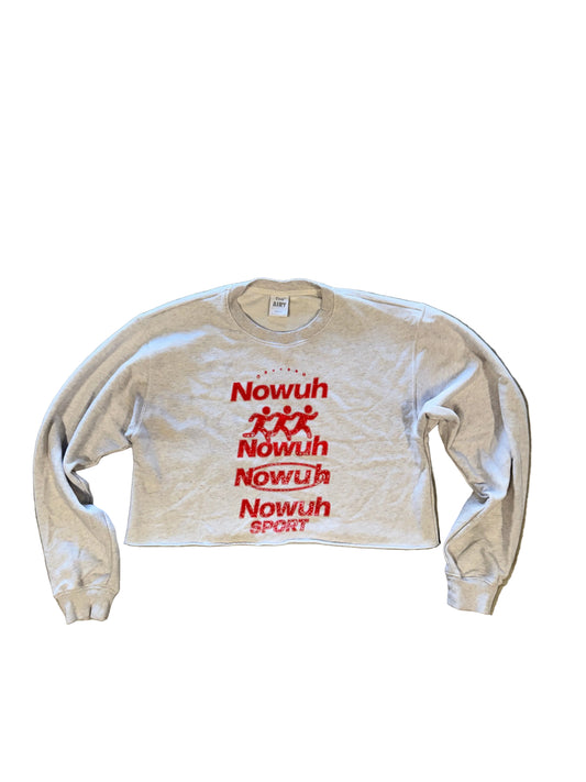 Nowuh Sport Crop Womens Crewneck
